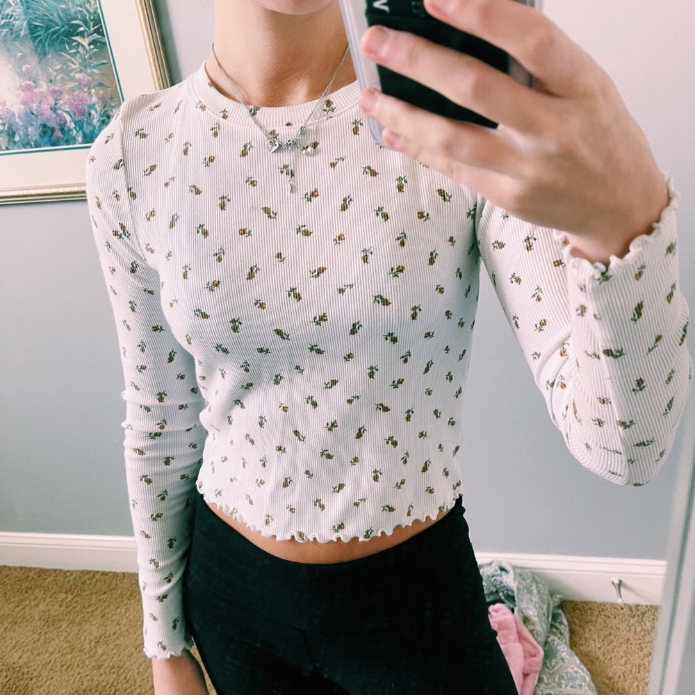 Floral Thermal Top